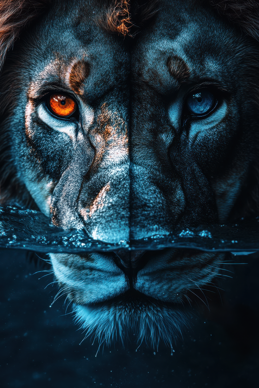 Dual-Colored Lion