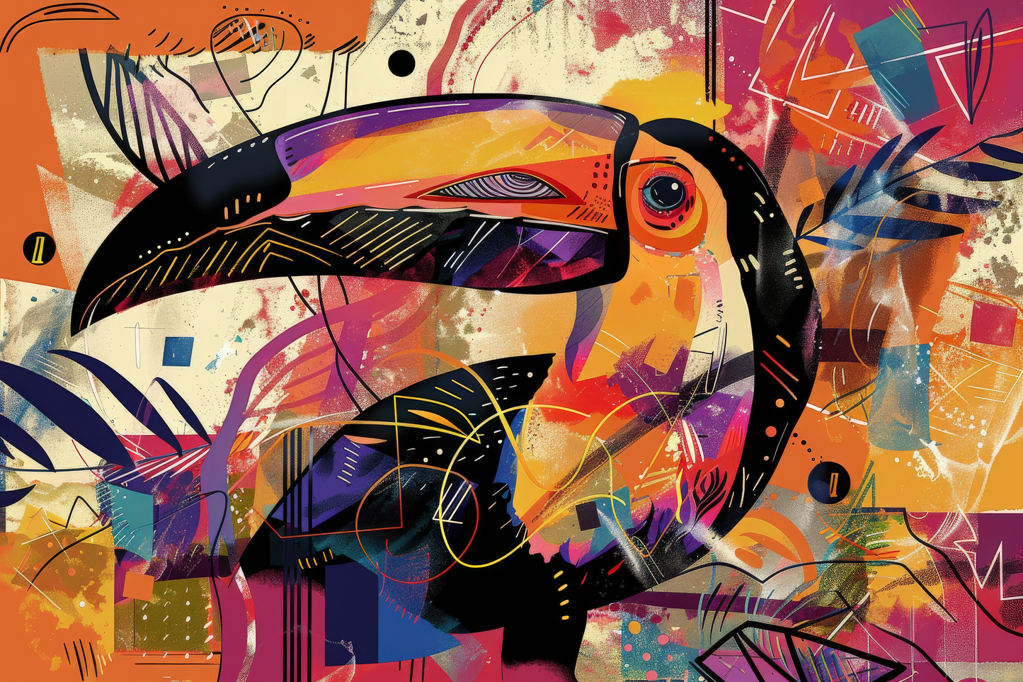 Abstract Toucan