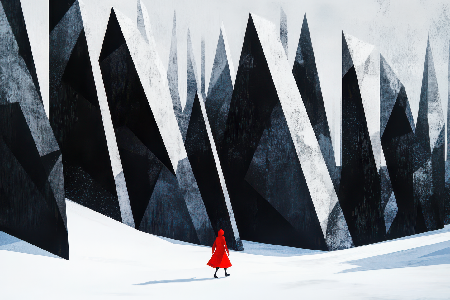 Scarlet in the Snow