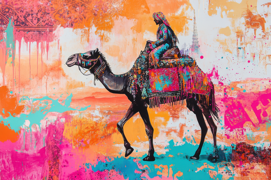 Camel in Vibrant Colors